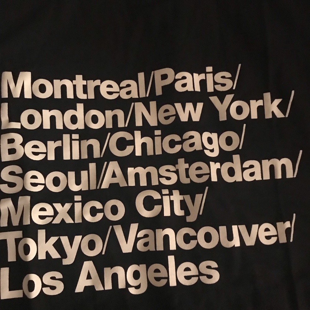 American Apparel cities tee